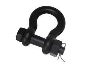 fiRSTstage Shackle black high-tensile cambered,  with protuding bolt