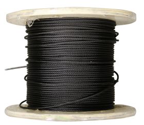 fiRSTstage Wire rope DIN EN 12385-4, steel wire rope black