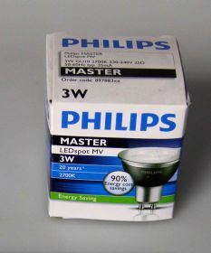 Philips MASTER LEDspot 3W, GU10, 25°, 2700K