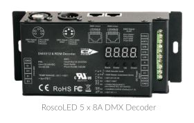 RoscoLED Variable PWM DMX Decoder 5 x 8A
