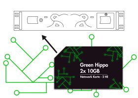 Green Hippo 2x 10GB Netzwerk Karte - 2 HE