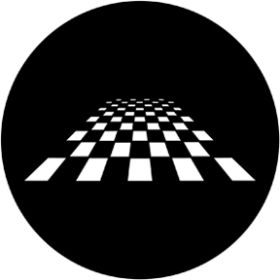 Rosco Metallgobo 78053 ( DHA # 8053) Perspective Chessboard