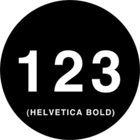 Rosco Metallgobo 78058 ( DHA # 8058) Helvetica Numbers