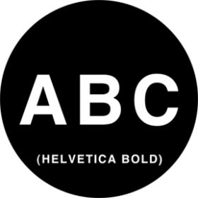 Rosco Metallgobo 78060 ( DHA # 8060) Helvetica Capitals