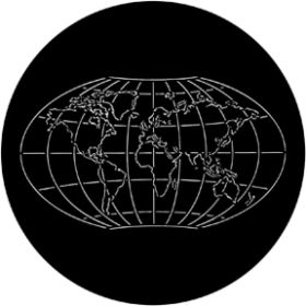 Rosco Metallgobo 78088 ( DHA # 8088) World Map