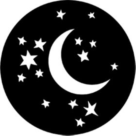 Rosco Metallgobo 78121 ( DHA # 8121) Moon and Stars