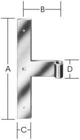 C.Adolph Middle door strap hinges 112300 Z