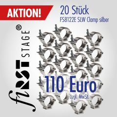fiRSTstage FS8122E SLW Clamp silber - Aktion Verpackungseinheit