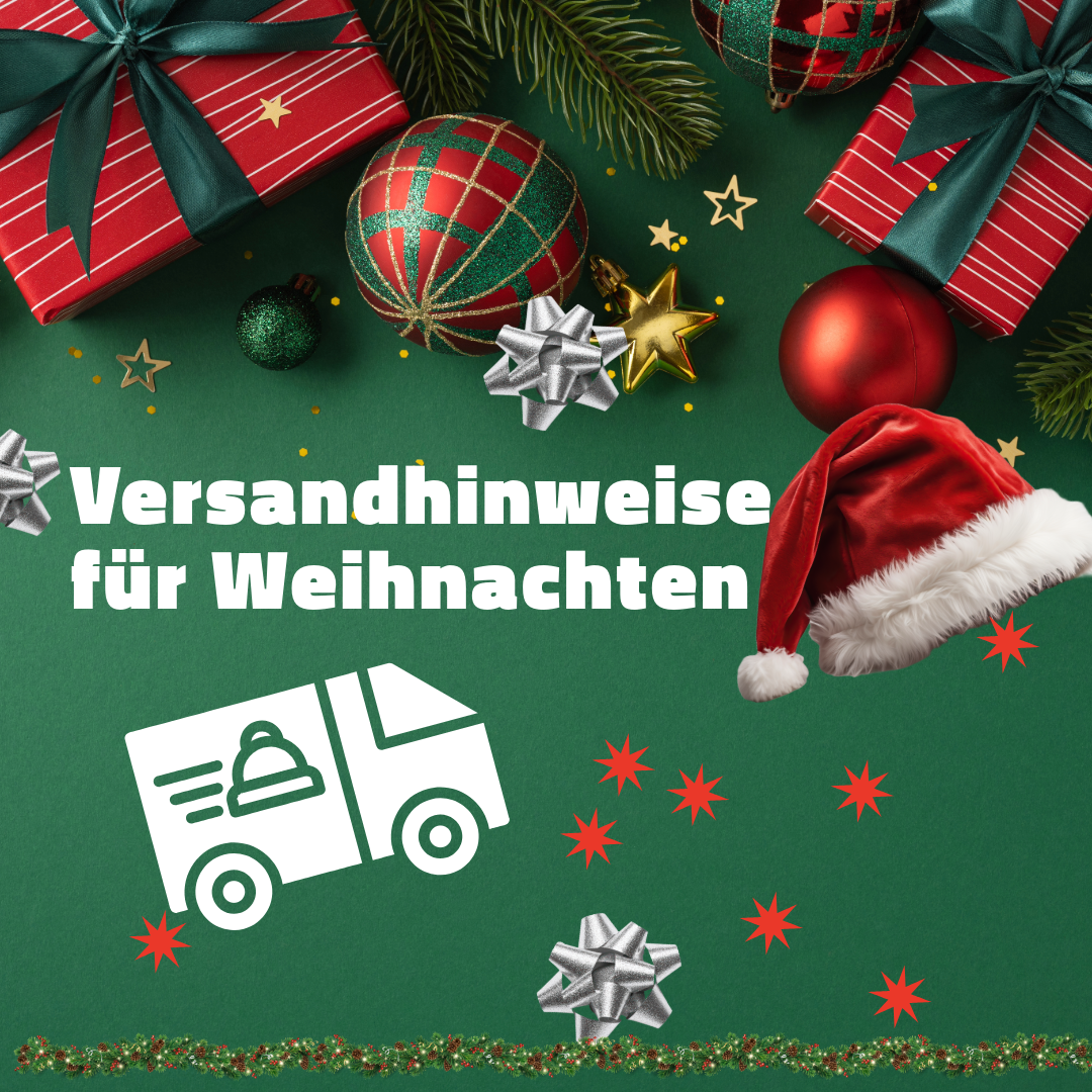 Versandhinweise vor Weihnachten
