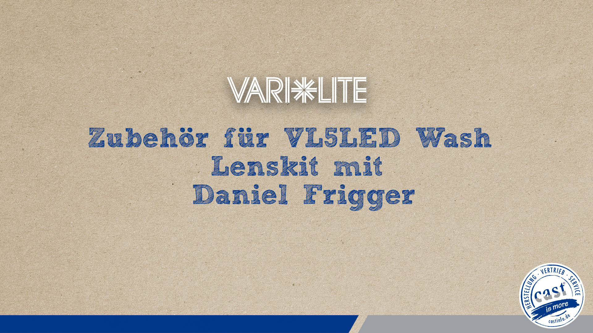 castVlog mit Daniel Frigger zum Vari-Lite VL5 LED Lenskit
