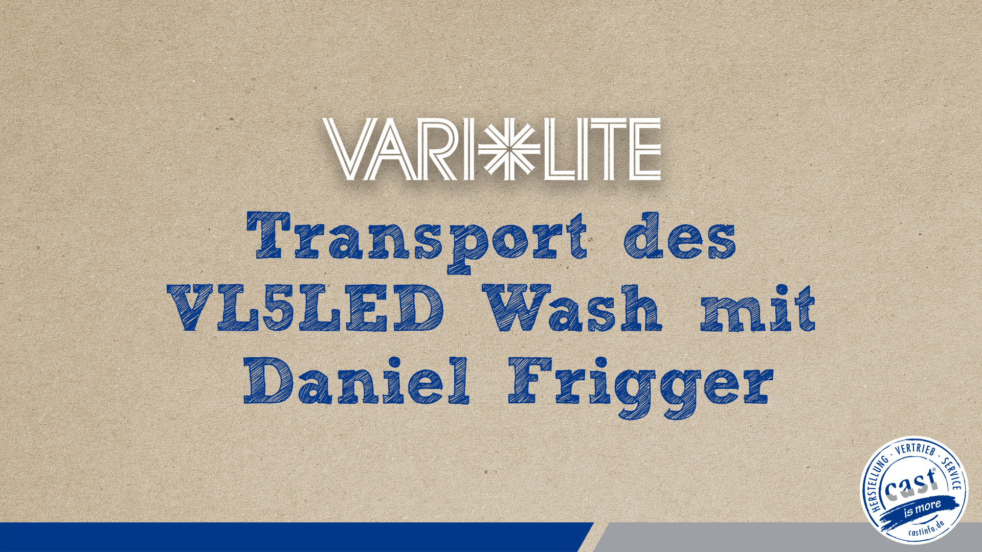 castVlog mit Daniel Frigger über den Transport des Vari-Lite VL5LED wash